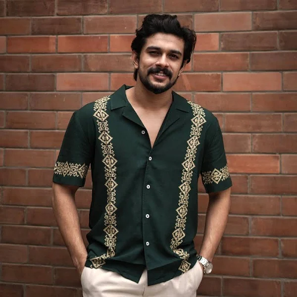 Mens Premium Rayon Panel Shirt